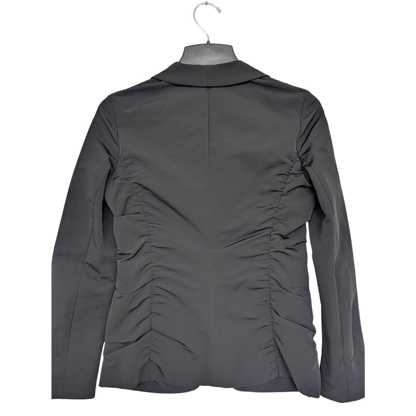 Lanvin Blazer Women’s Size 38 Black Ruched Sides Éte 2013 Blazer Jacket