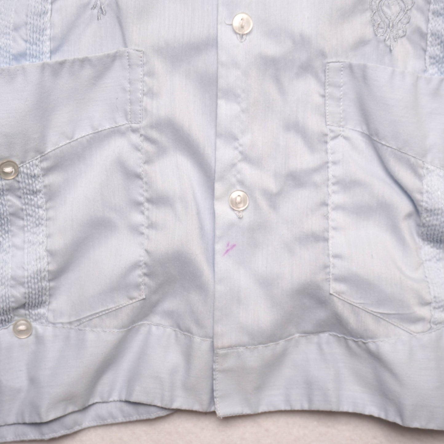 Balam-Ha Men’s Embroidered Guayabera Shirt - Made in Mexico L