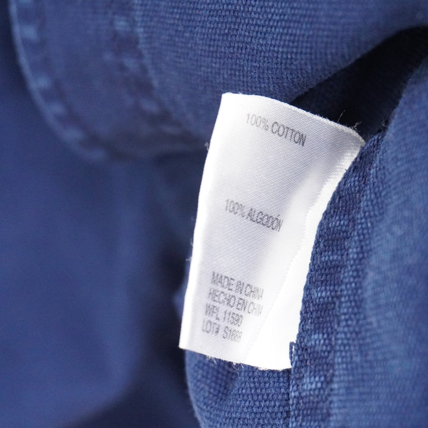 Weatherproof Blue Canvas Work Shirt M