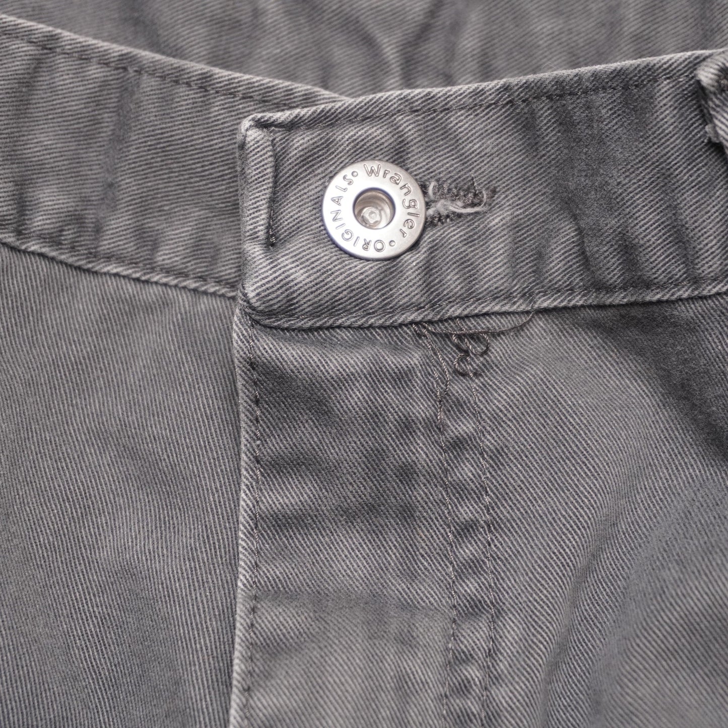 Wrangler Originals Cargo Pants Gray 34x32 Relaxed Fit Cargo Pockets 100% Cotton