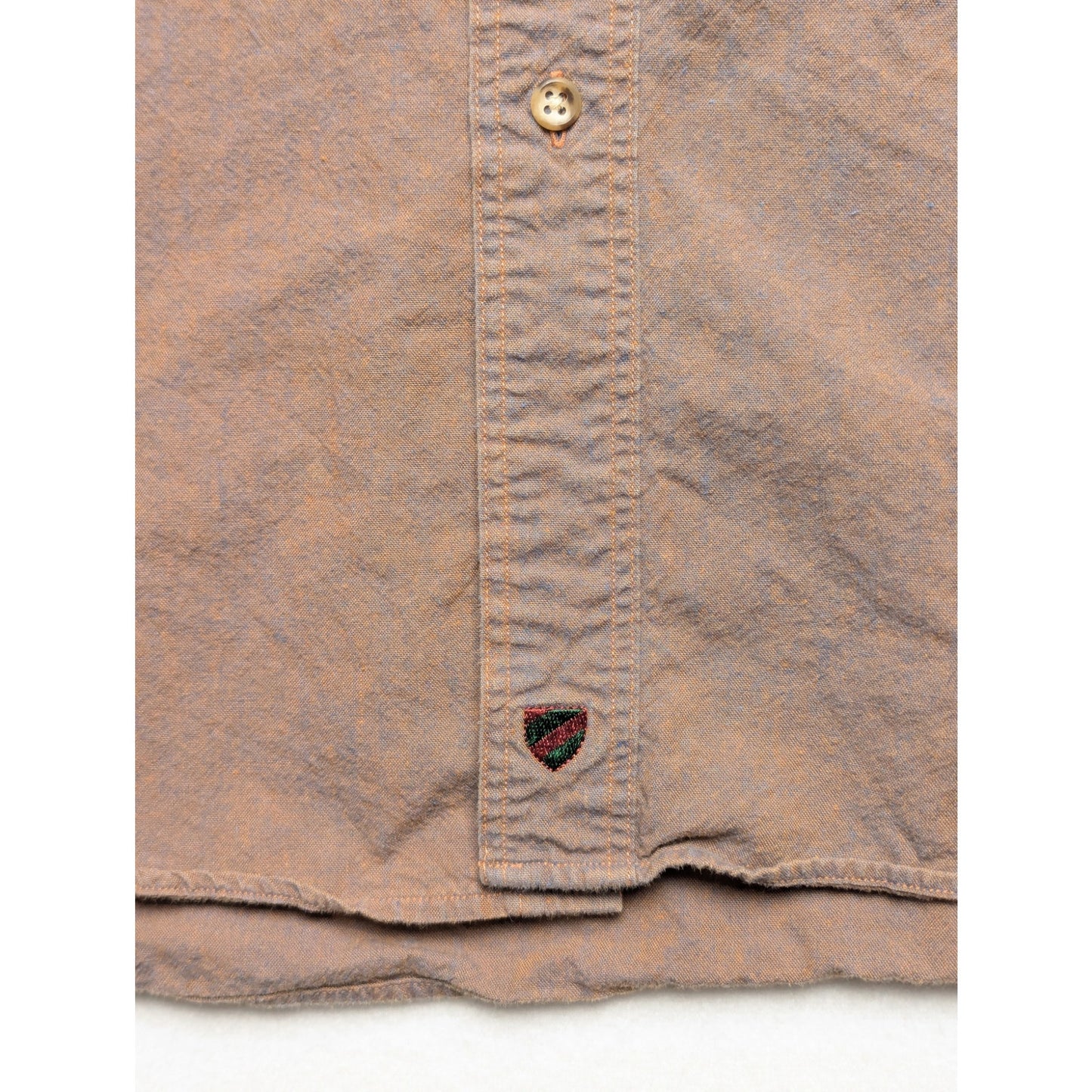 Nordstrom "The Natural Style" Two-Toned Shirt *Brown/Blue* Size 15½ L