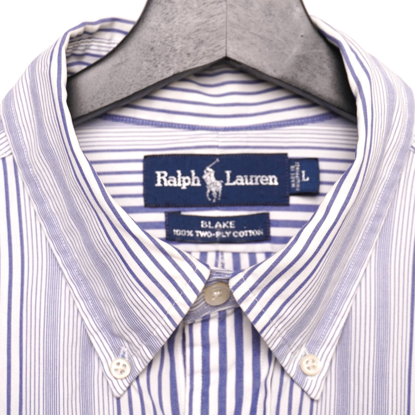 Ralph Lauren Polo Blake Men’s Shirt Stripe 100% Cotton Button Down Classic Fit
