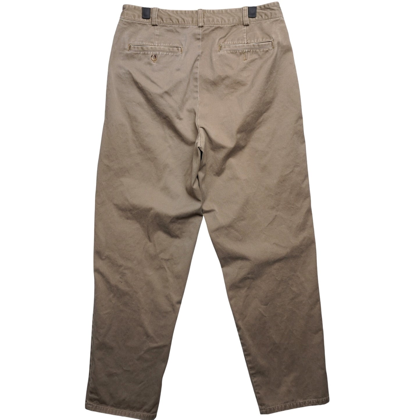 Vintage Banana Republic Khakis Flat Front Relaxed Fit Tapered Size 34