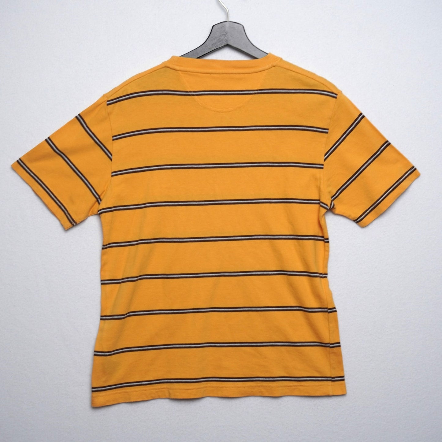 Arizona Jean Co. Y2K Yellow Brown Striped T-shirt Youth Size L