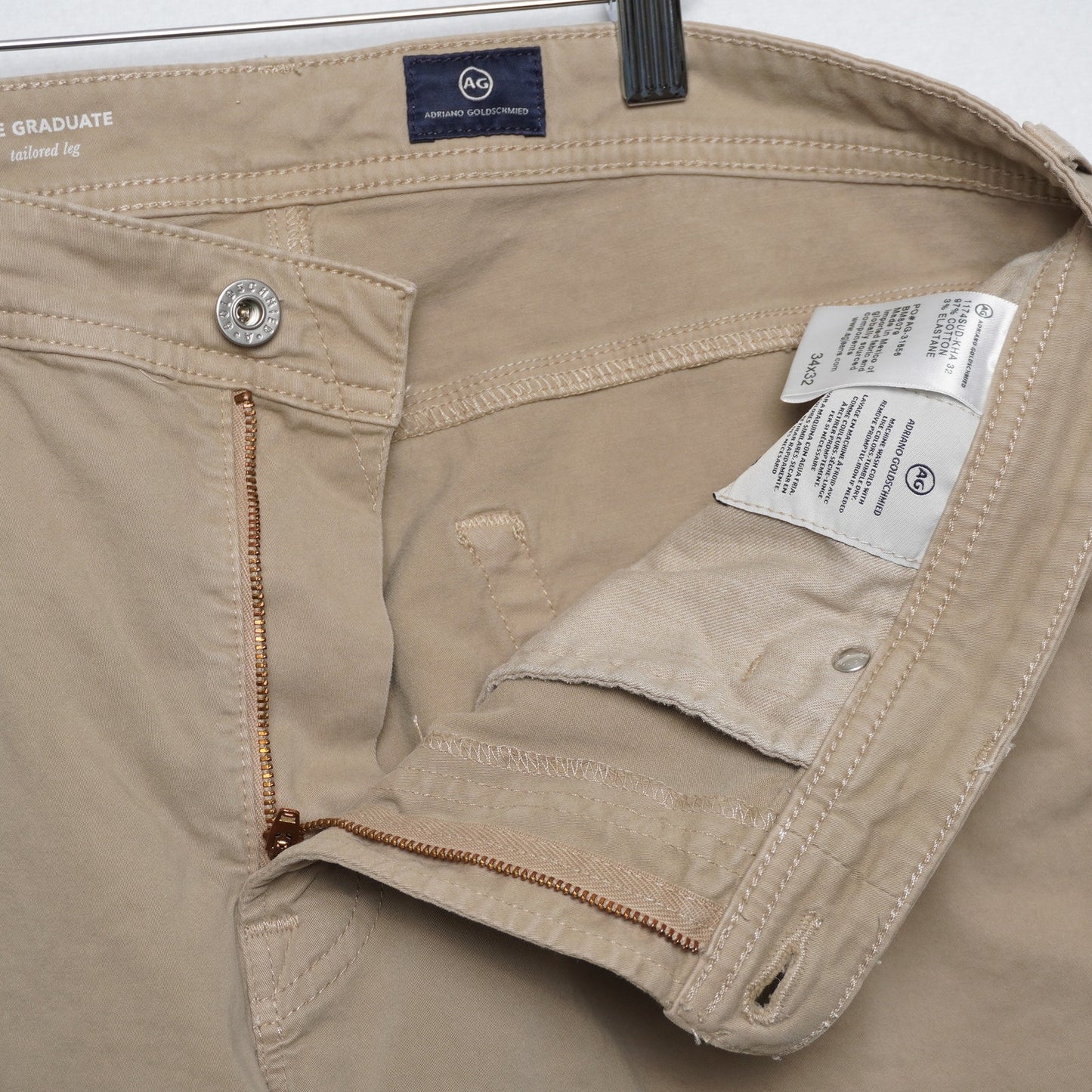 Adriano Goldschmied The Graduate Tailored Leg Chinos Size 34