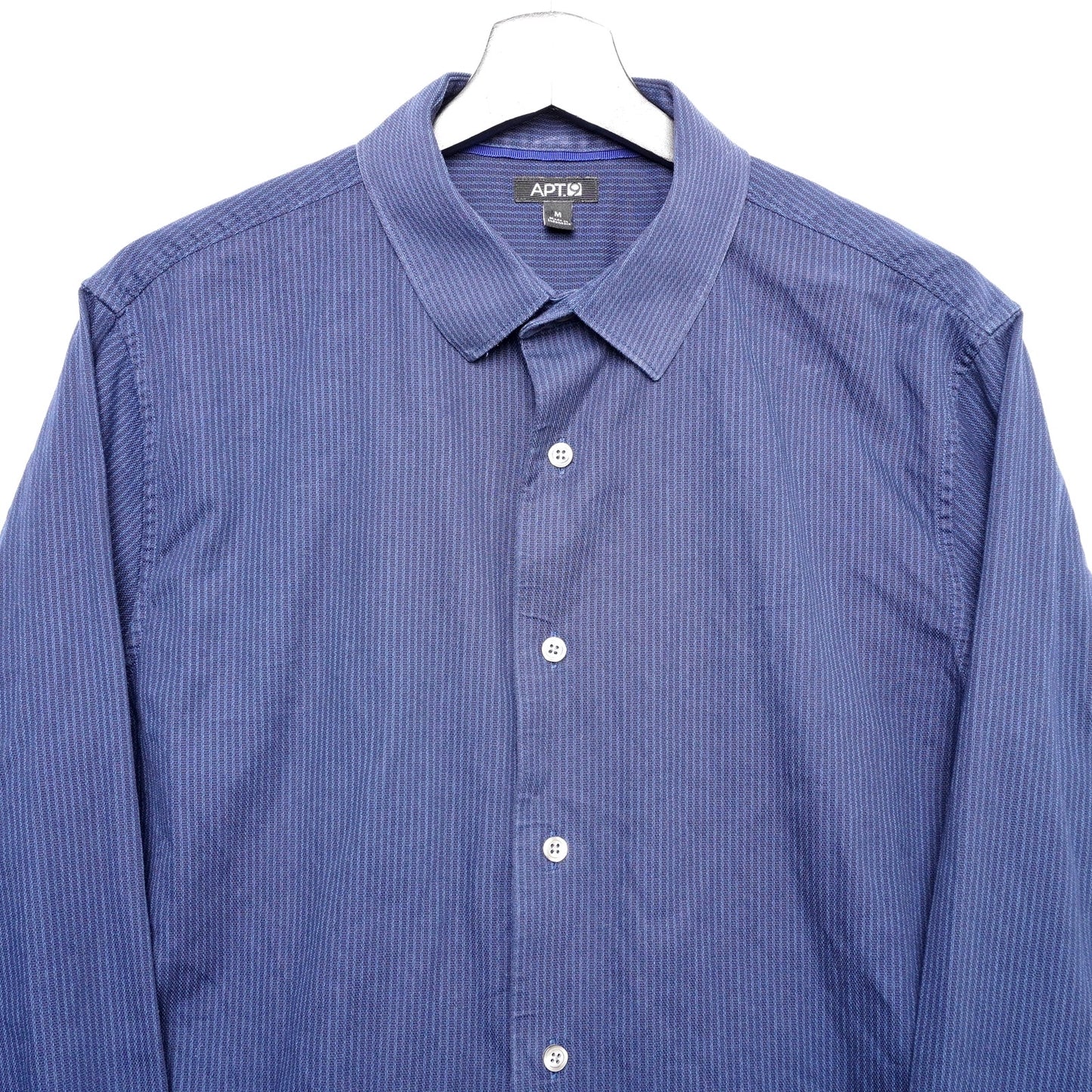 APT.9 Men’s Button Up Shirt Textured Long Sleeve Business Casual Size M