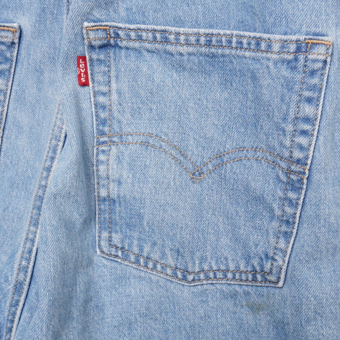 Levi's Denim Short Button Bib Overalls Women's S 16" Waist 34" Length