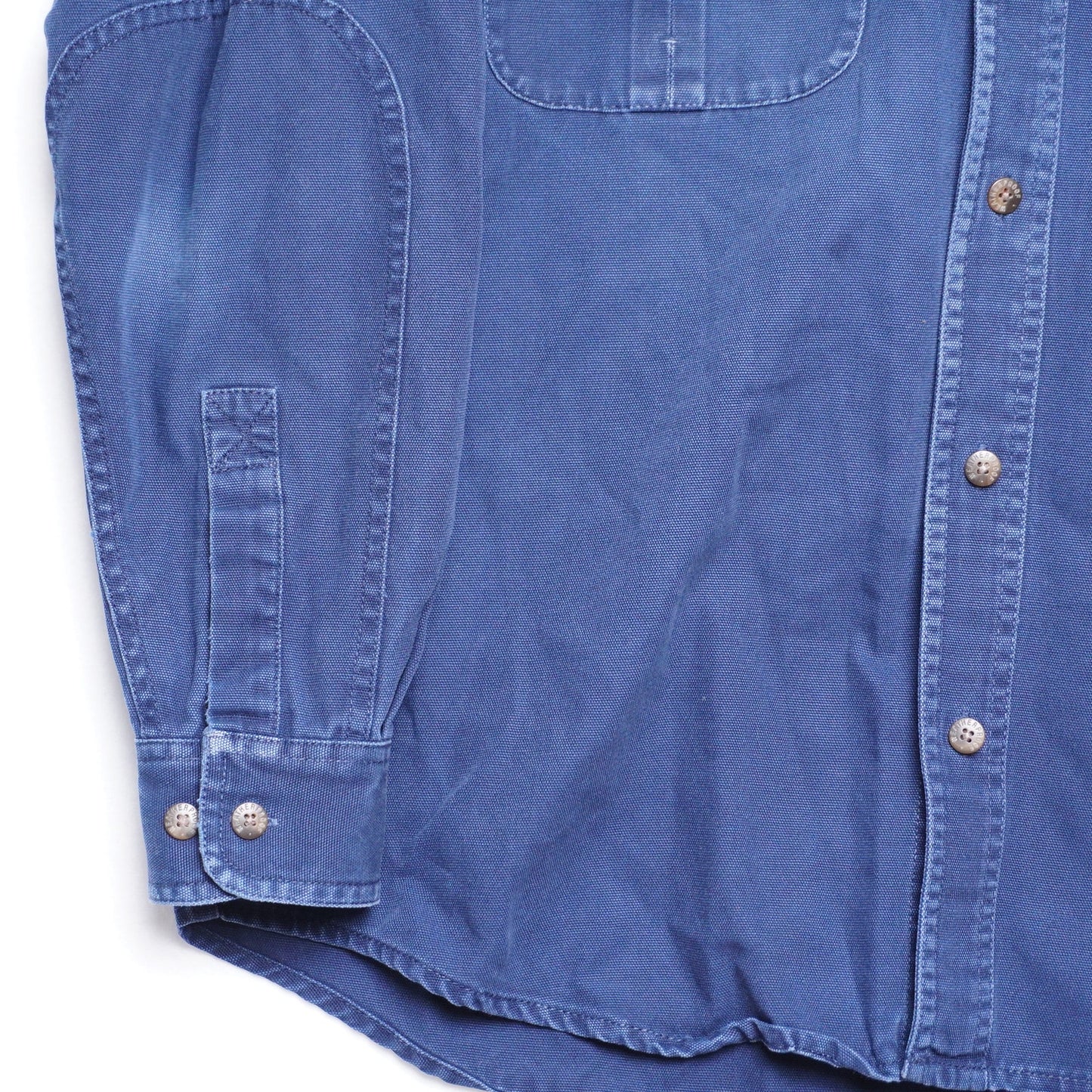 Weatherproof Blue Canvas Work Shirt M