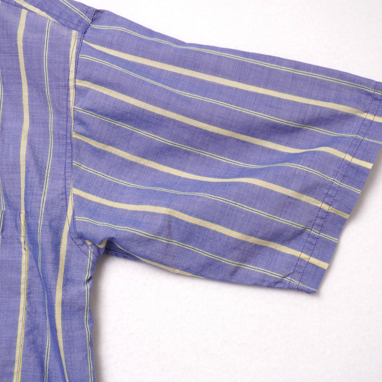 American Weekend Men’s Short Sleeve Button Down Striped Shirt S