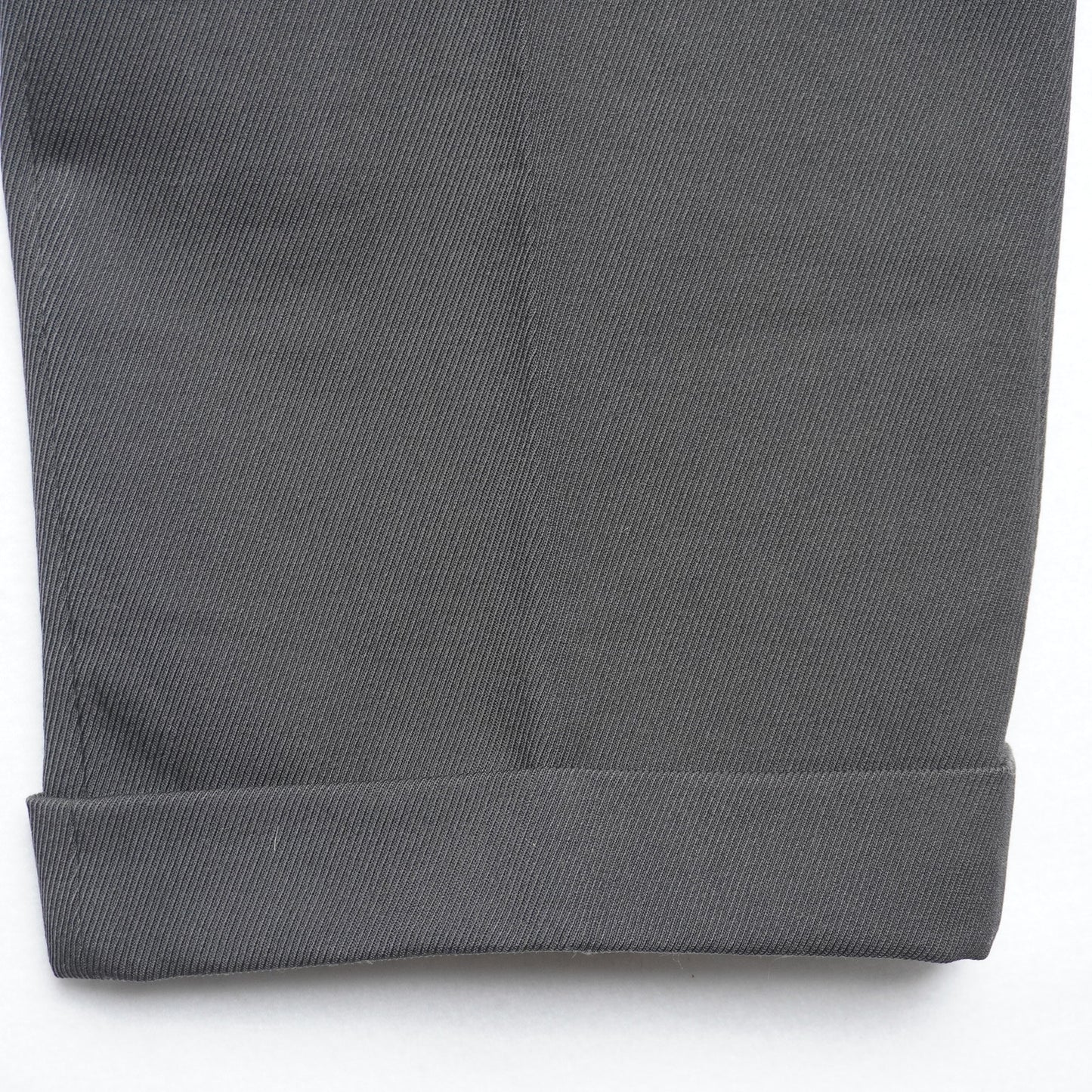 Armani Collezioni Dark Gray Wide Leg Wool Trousers
