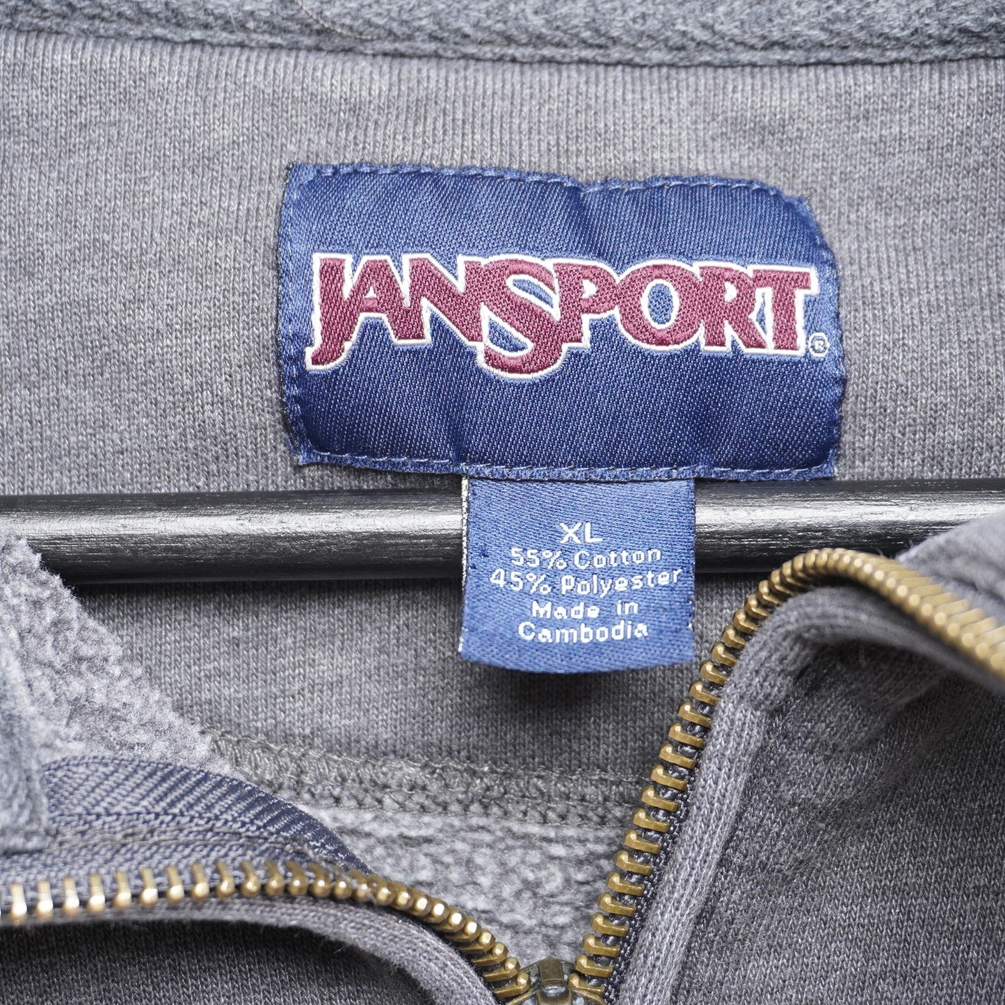 Jansport Northwestern University Quarter Zip Sweatshirt | XL Gray Collegiate Pullover