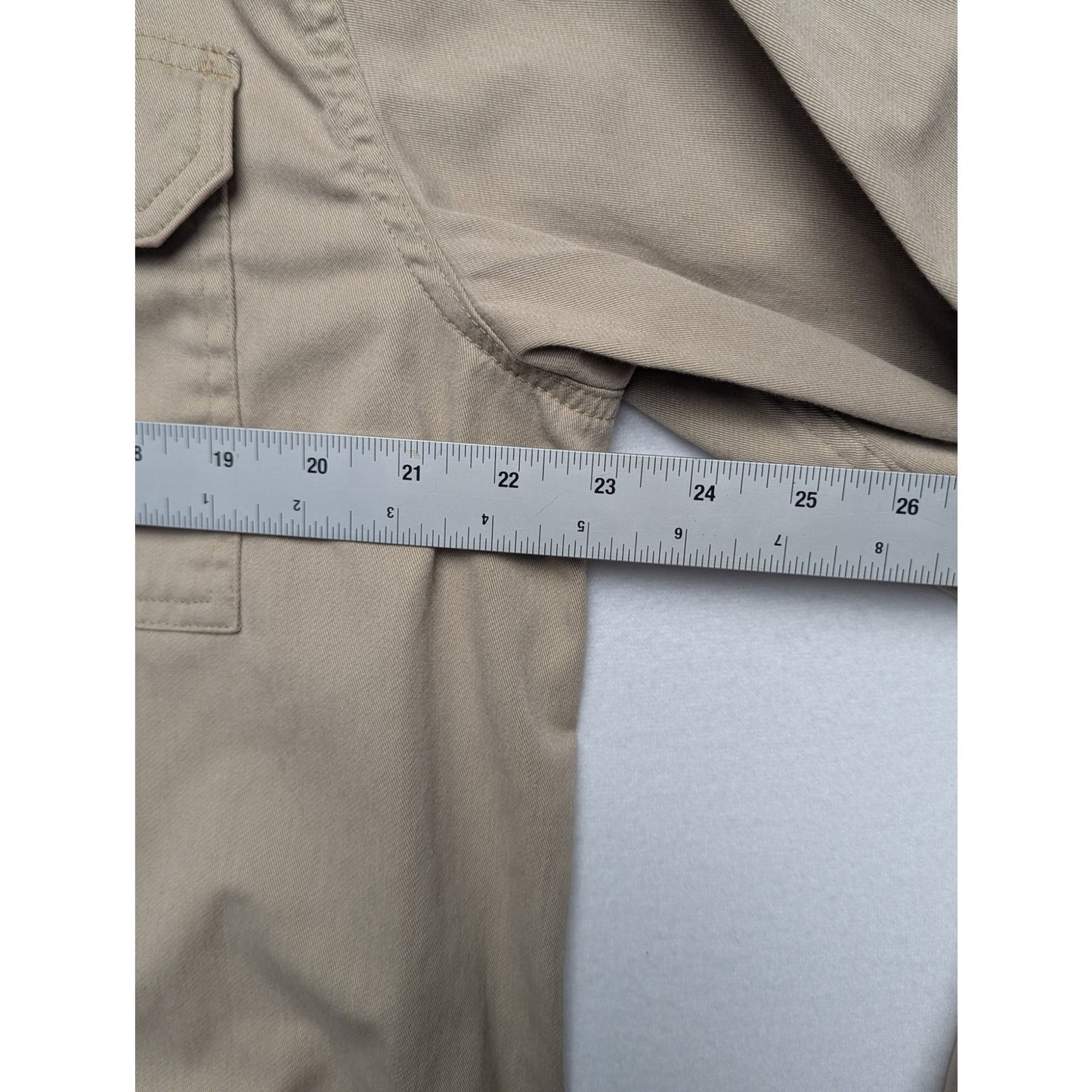 Wrangler Work Shirt Khaki Color Men's Size Large