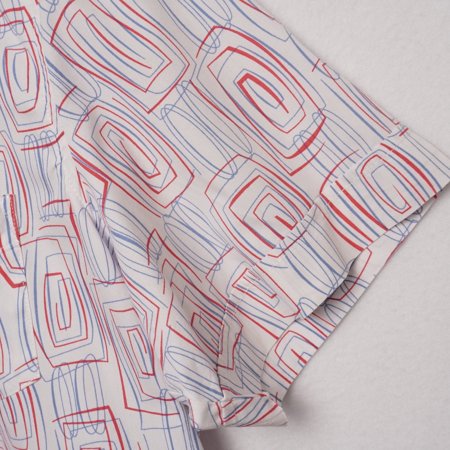 Kennington California Retro Geometric Print Shirt Men's L Mod 90s USA Vibes
