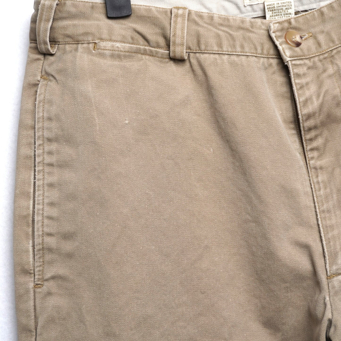 Vintage Banana Republic Khakis Flat Front Relaxed Fit Tapered Size 34
