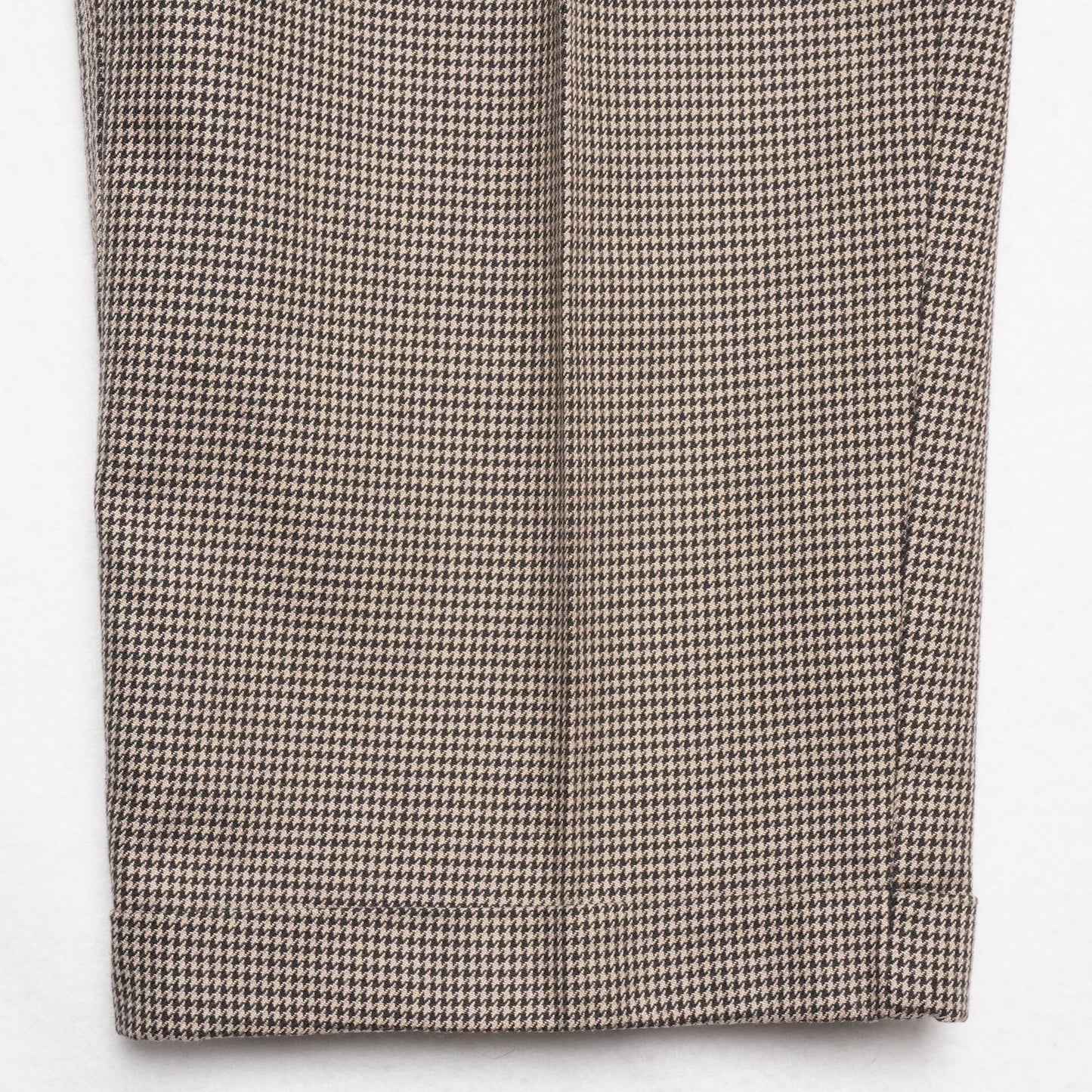 Lands’ End Men’s Dress Pants Size 36 Brown Houndstooth Check Cotton USA Made