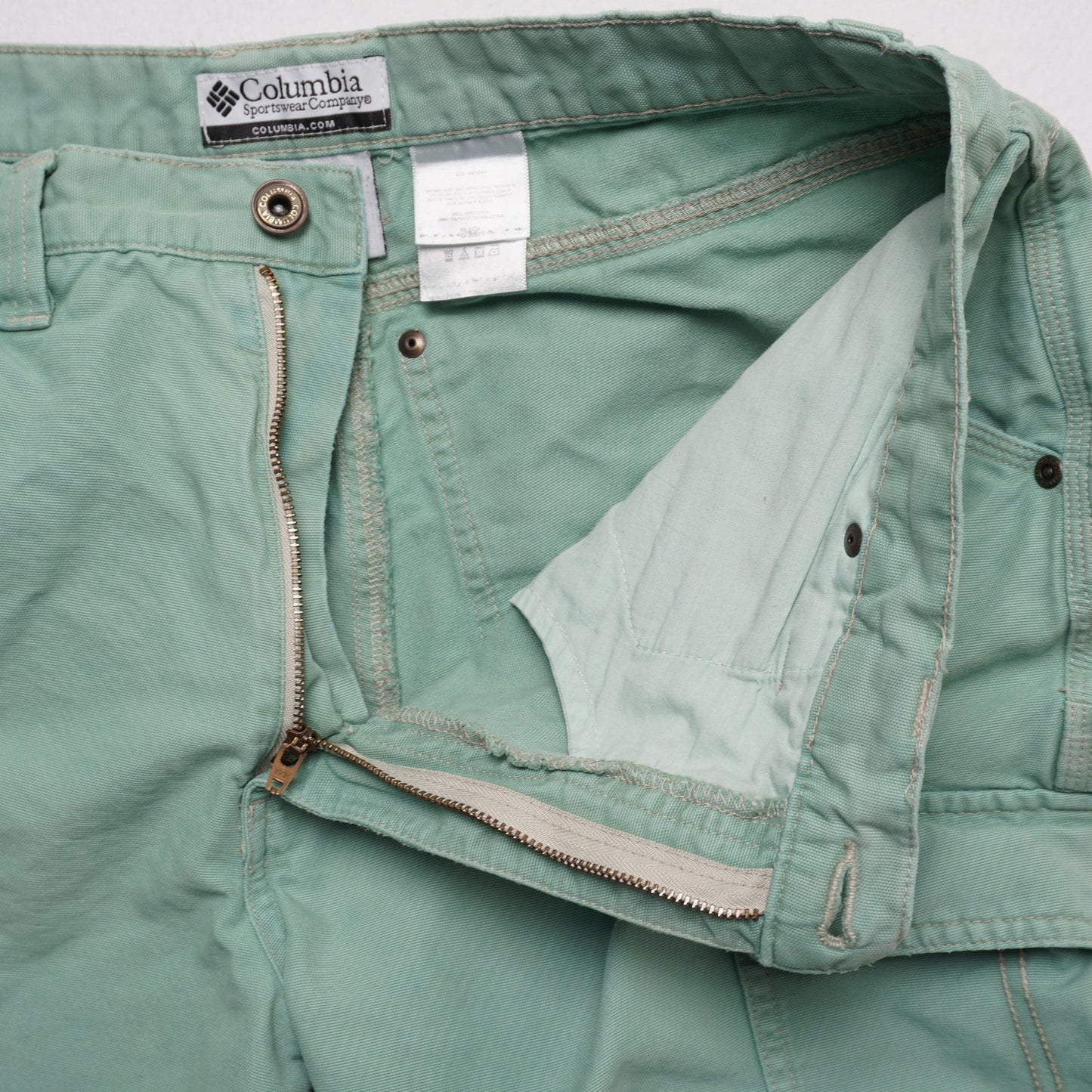 Columbia Sportswear Men’s Cargo Shorts Green Outdoor Utility Hiking Fishing