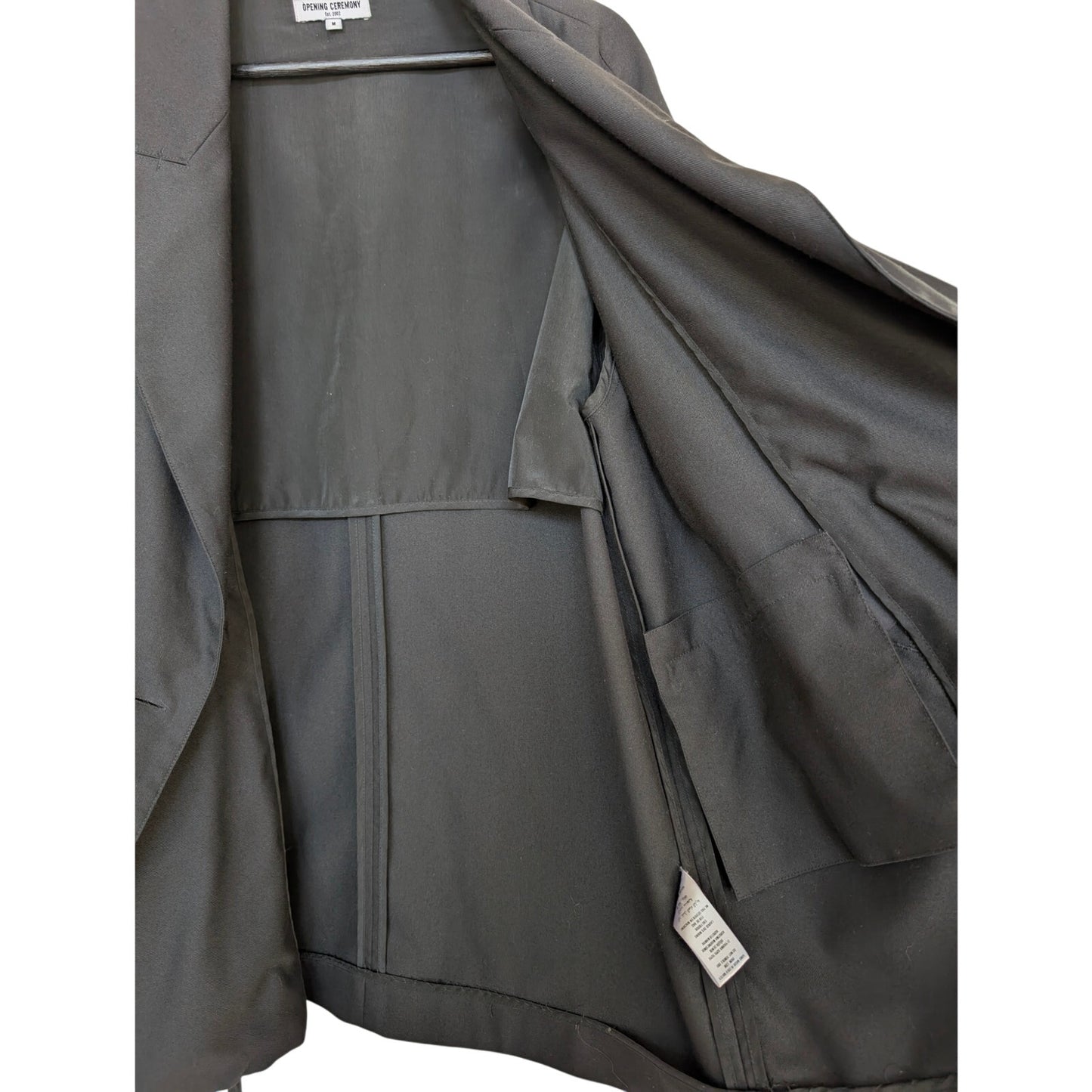 Opening Ceremony Oversized Black Blazer with Sash M