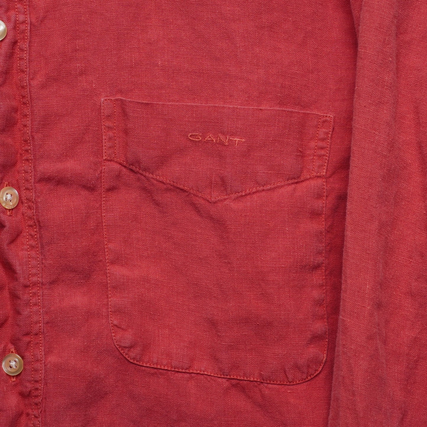 Vintage Gant "The Linen Shirt" Size L 100% Linen Button Down Collar