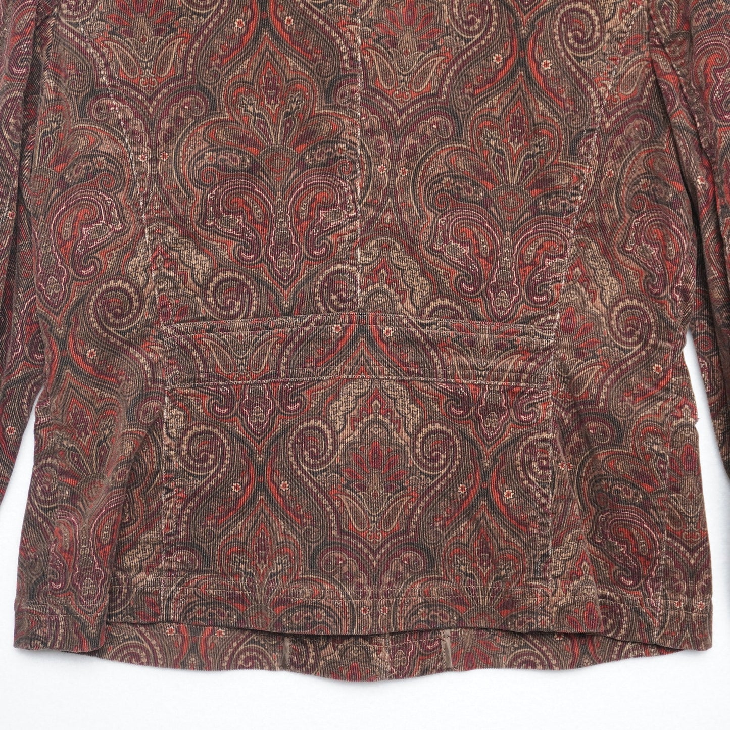 Jones New York Paisley Corduroy Stretch Jacket Size M