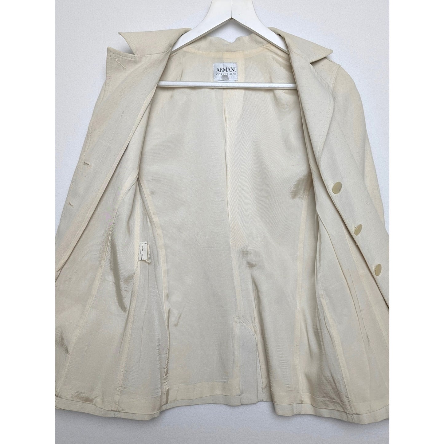 Vintage Armani Collezioni Cream Jacket IT40