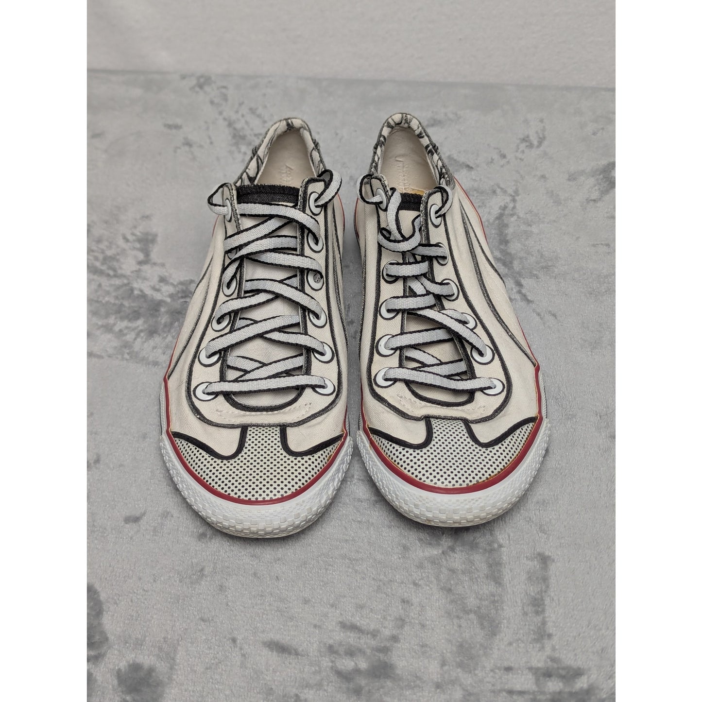 Puma 917 LO Sneaker Cartoon Outline White and Black US6.5