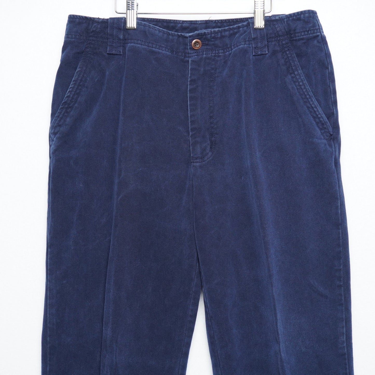 Men's Talbots Micro Corduroy Blue Pants 34W32L