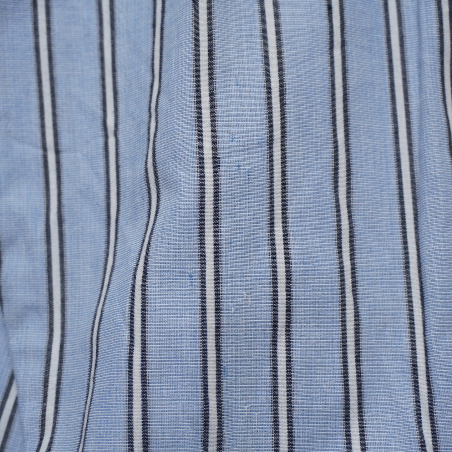 Vintage Izod Bue Striped Button Down Shirt L
