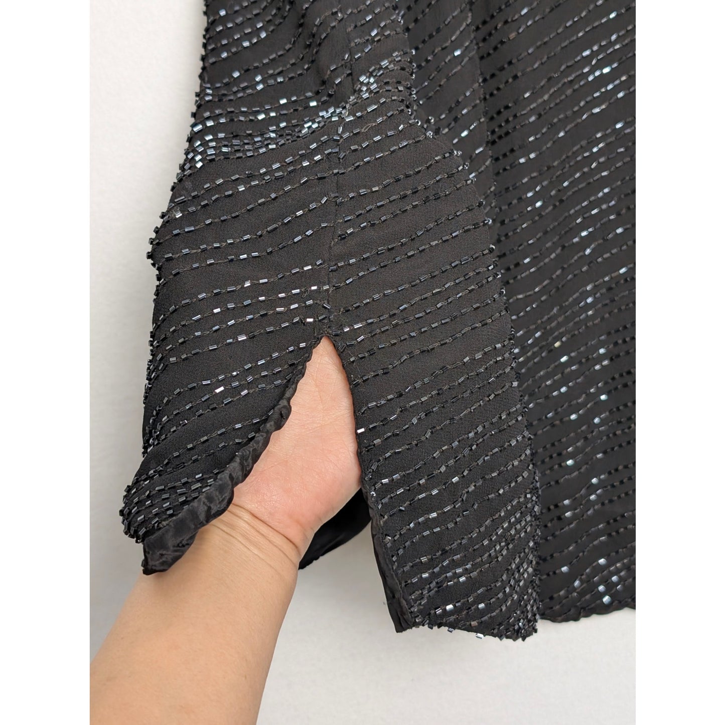 Vintage Jkara New York Beaded Top L