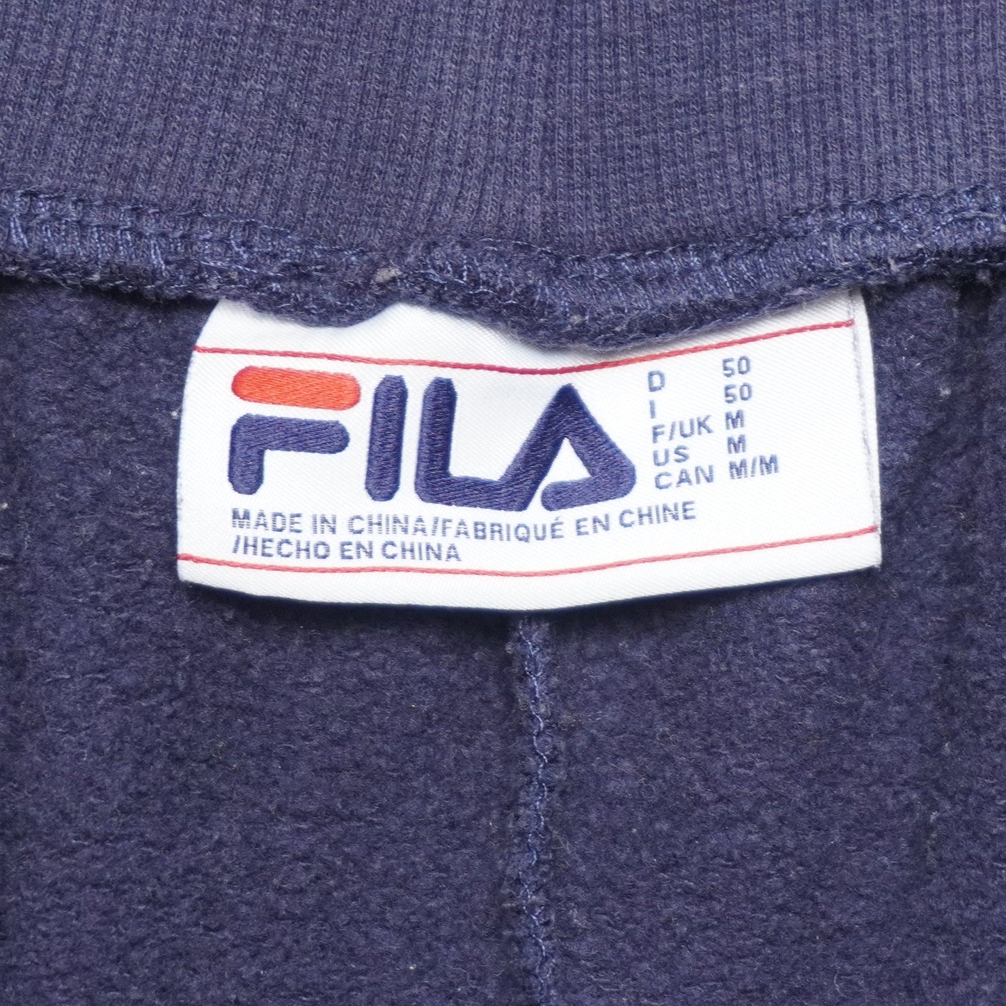 FILA Sweat Shorts Red White Blue Size Medium Drawstring
