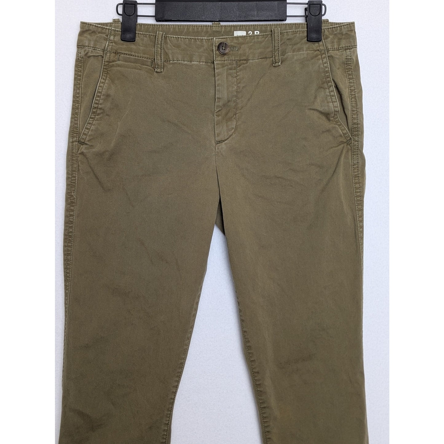 Vintage Gap Green Low Rise Flared Chino Pants Womens 2R