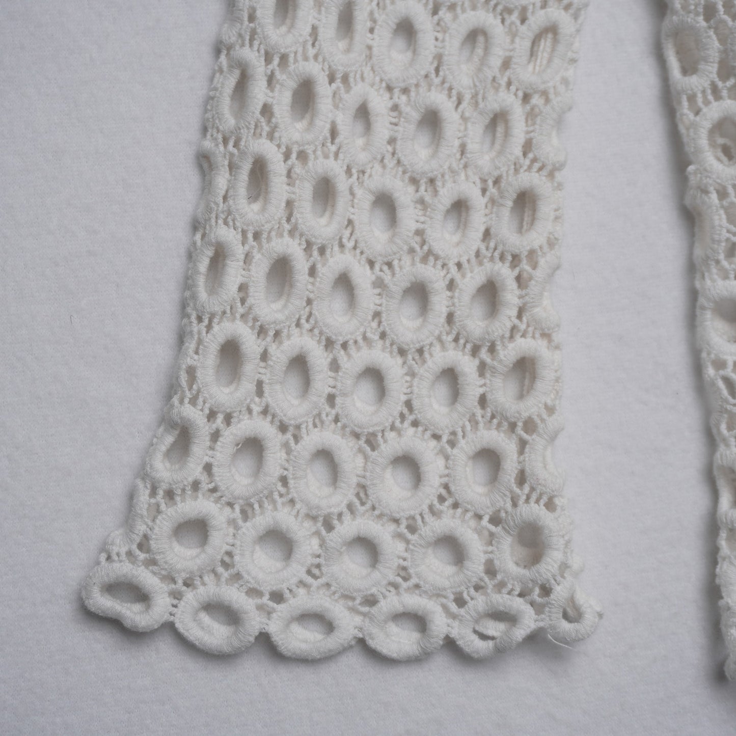 Apparel Love White Crochet Lace Cardigan Women's Medium | 100% Cotton Knit Boho