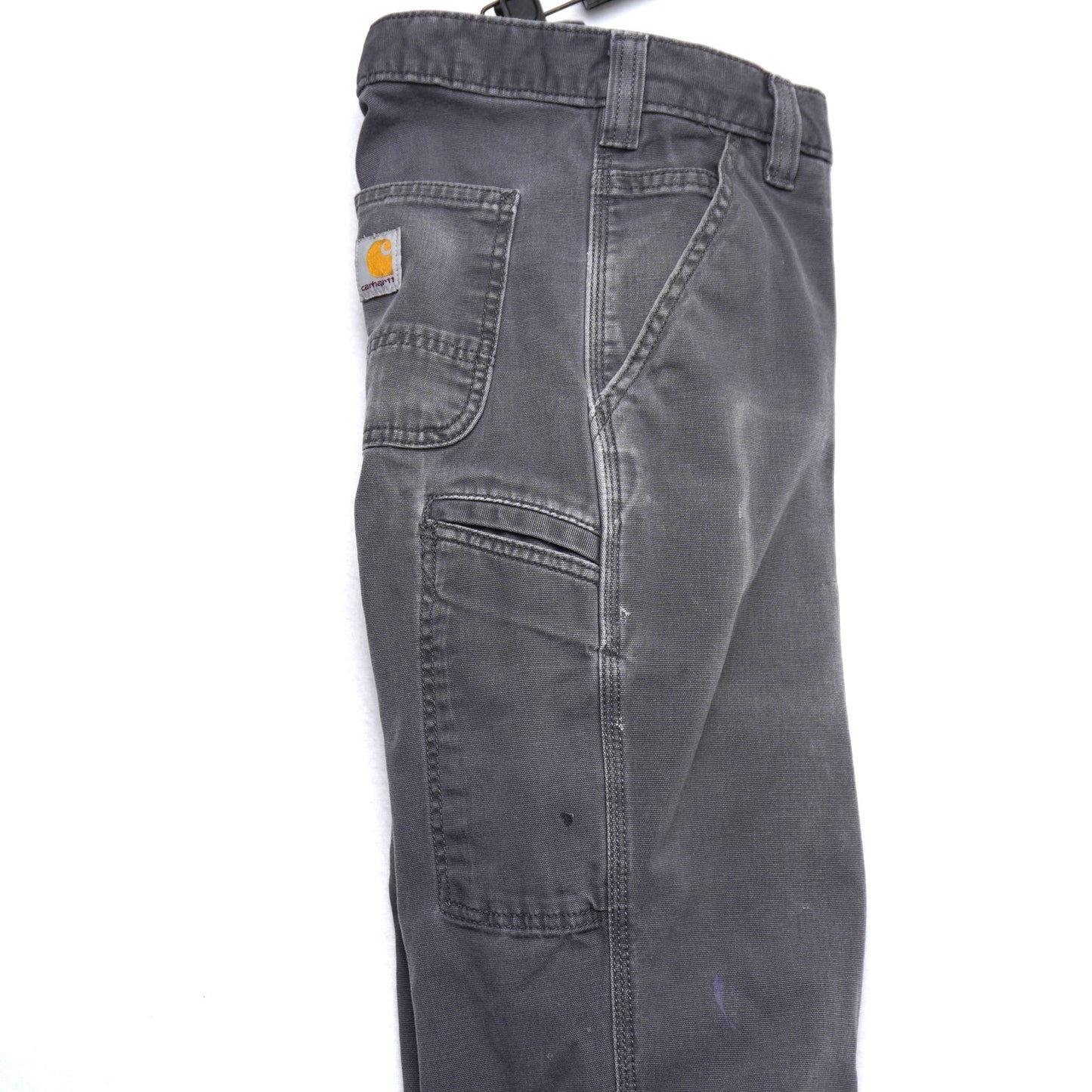 Carhartt Work Pants – Men's 30x30 – Distressed Gray Carpenter Utility Pants