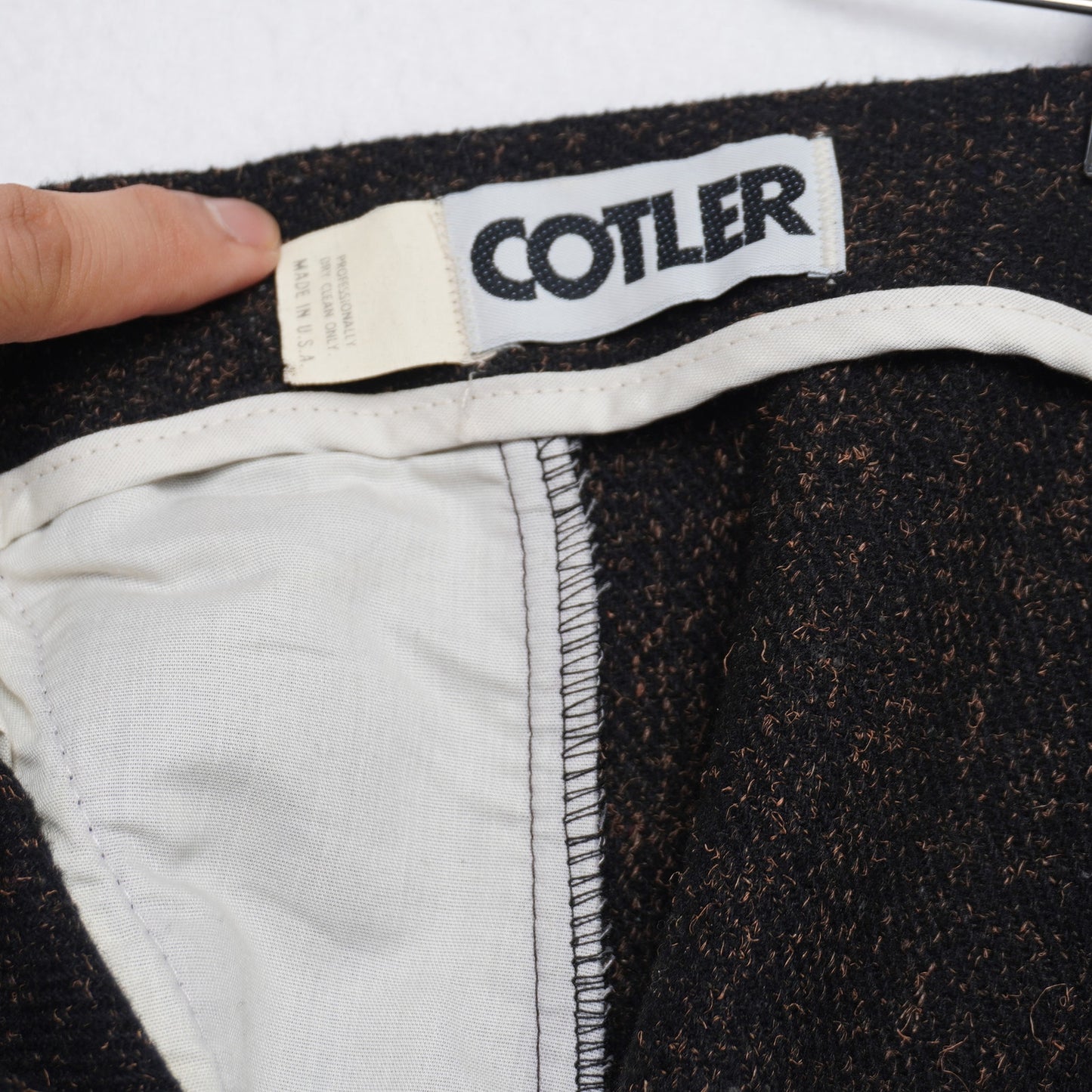 Vintage Cotler Textured Wool Pants Size Men's 30 (approx)