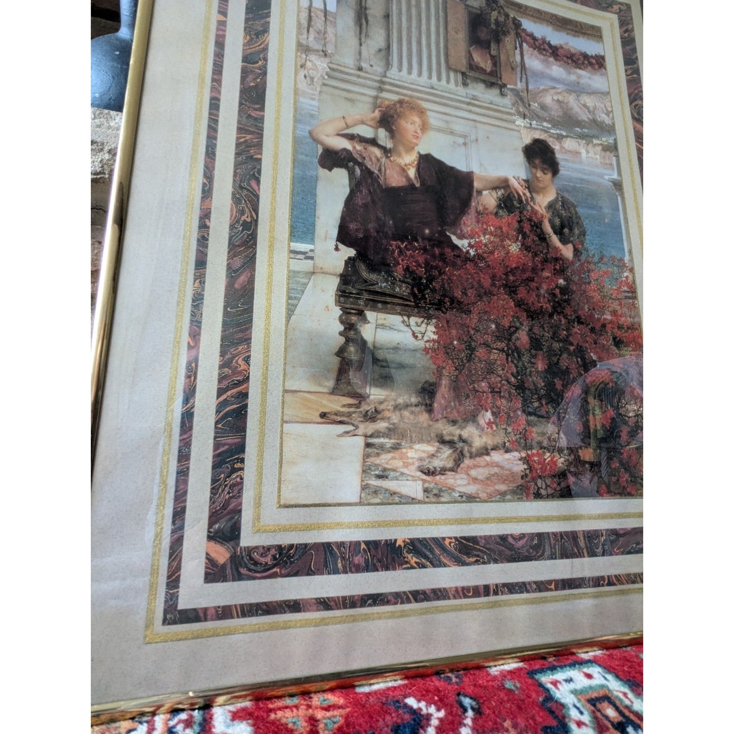 Framed Lawrence Alma-Tadema “Love’s Jewelled Fetter” Print – 22x28 Wall Art
