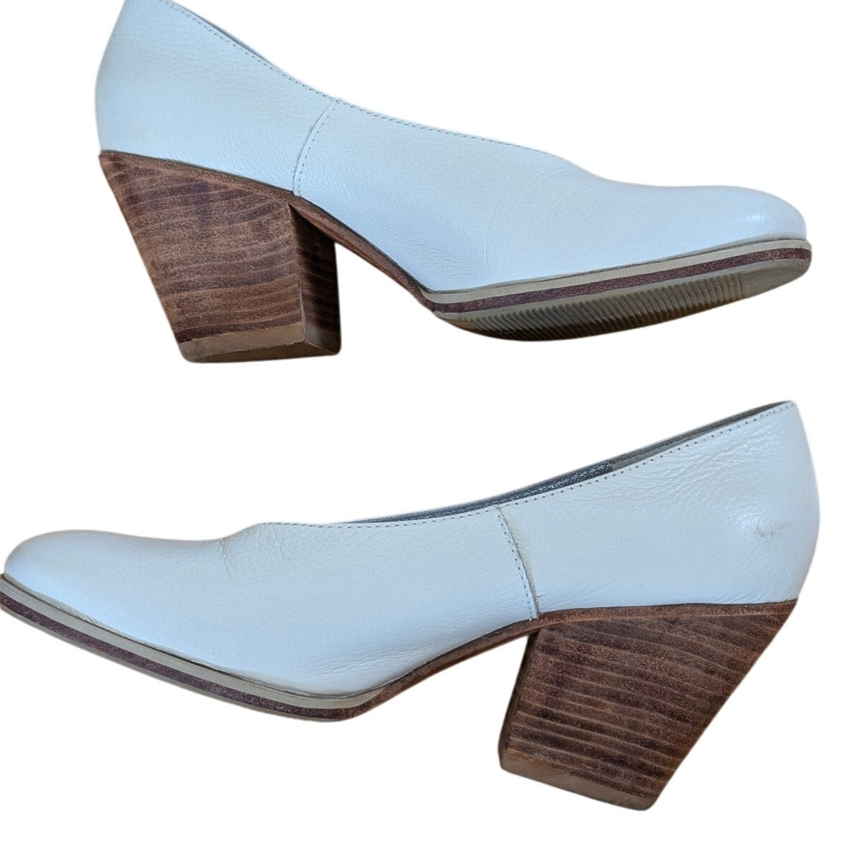 Rachel Comey Falk Cream White Stacked Pump 6