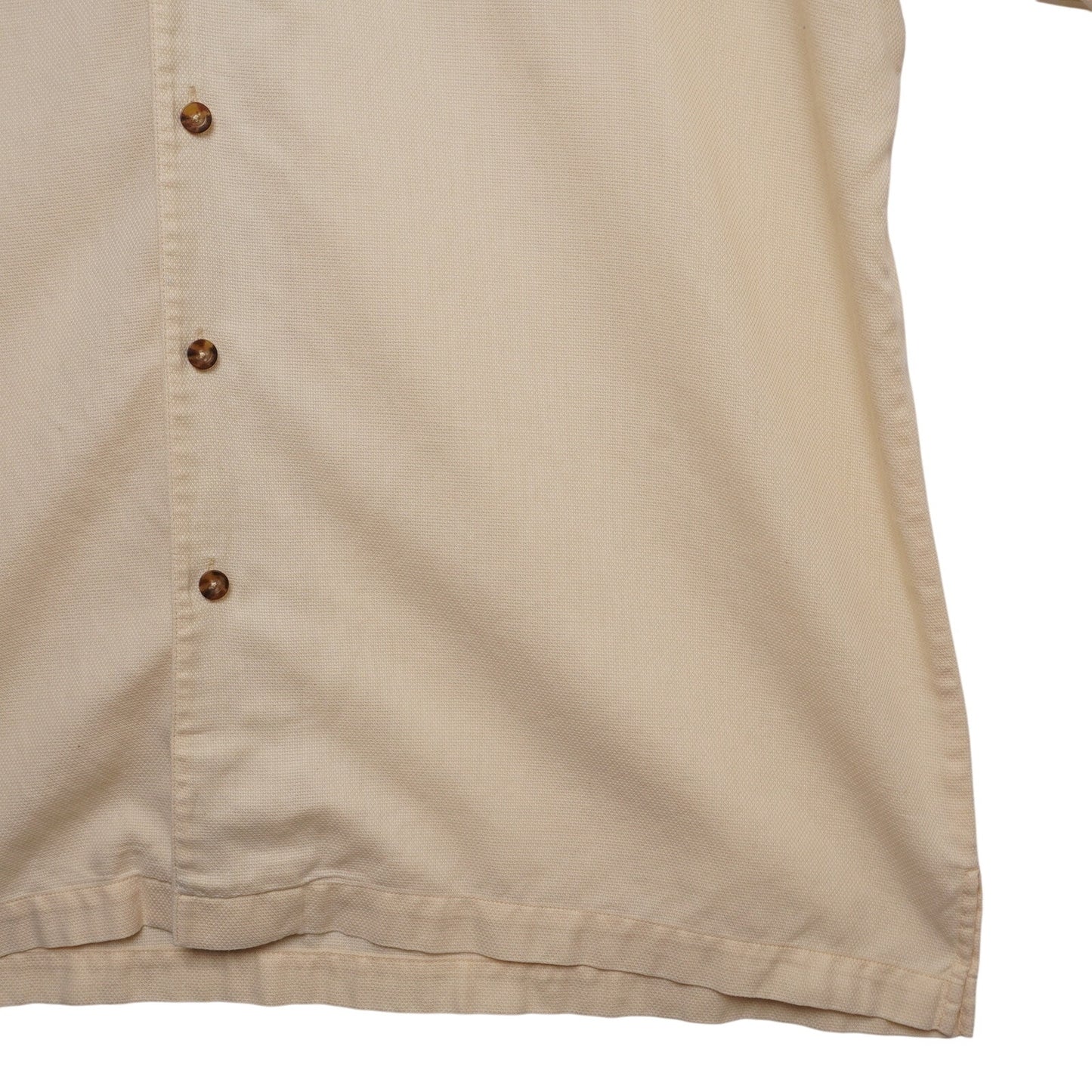 Woolrich John Rich & Bros Men’s XL Short Sleeve Button Shirt Yellow Cotton