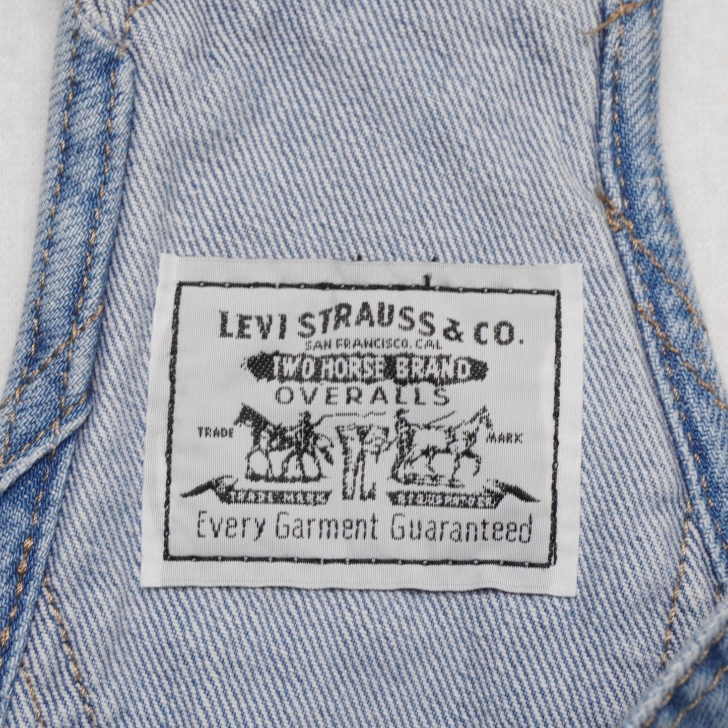 Levi's Denim Short Button Bib Overalls Women's S 16" Waist 34" Length