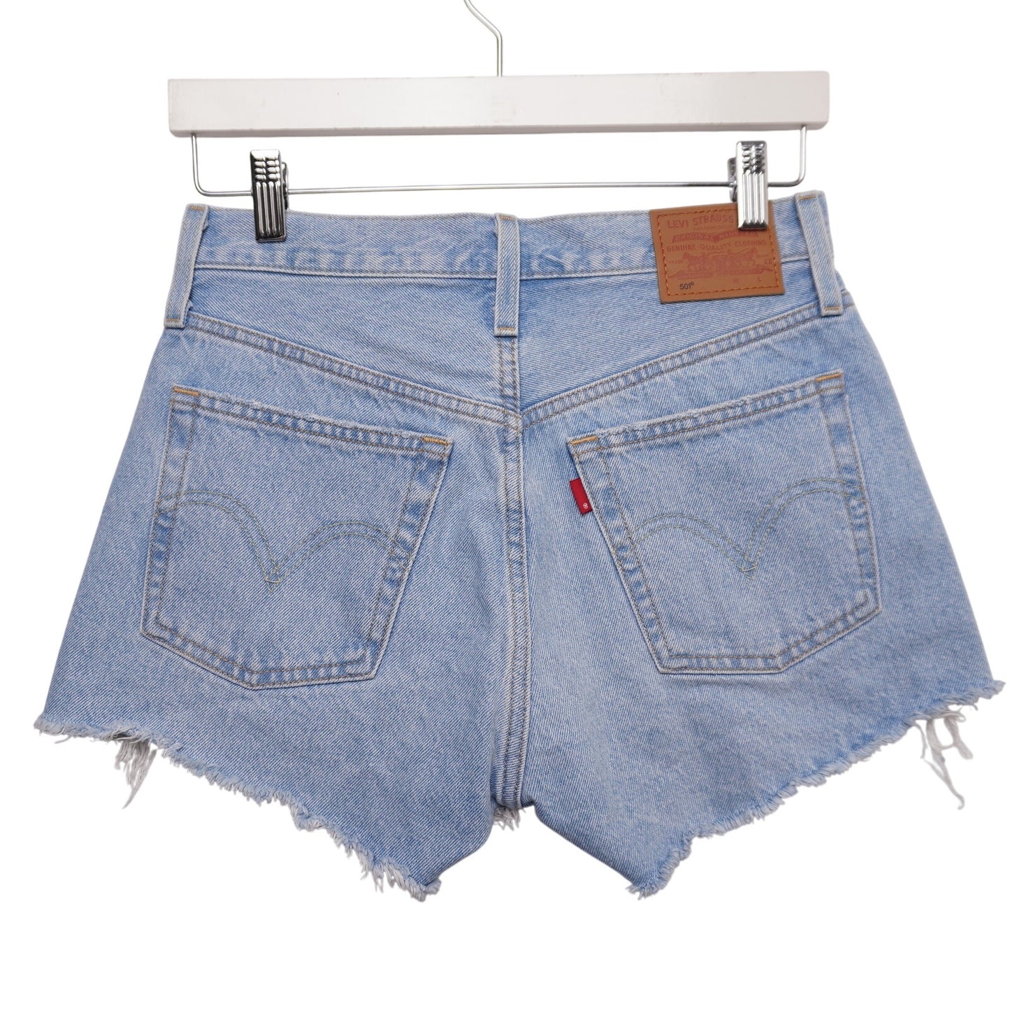 Levi's Premium 501 Cut Off Shorts Women's 26 Distressed 100% Cotton Button Fly