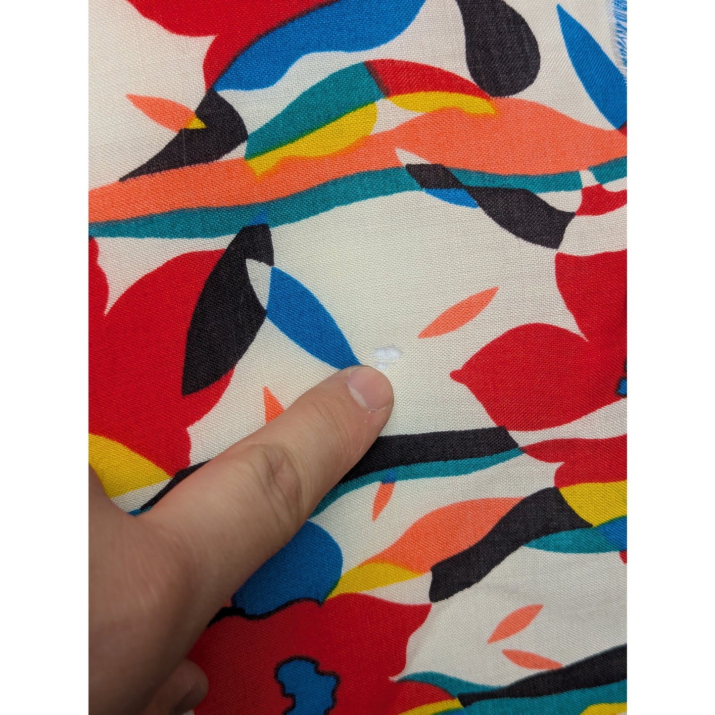 Vintage Liberty London Abstract Floral Print Scarf