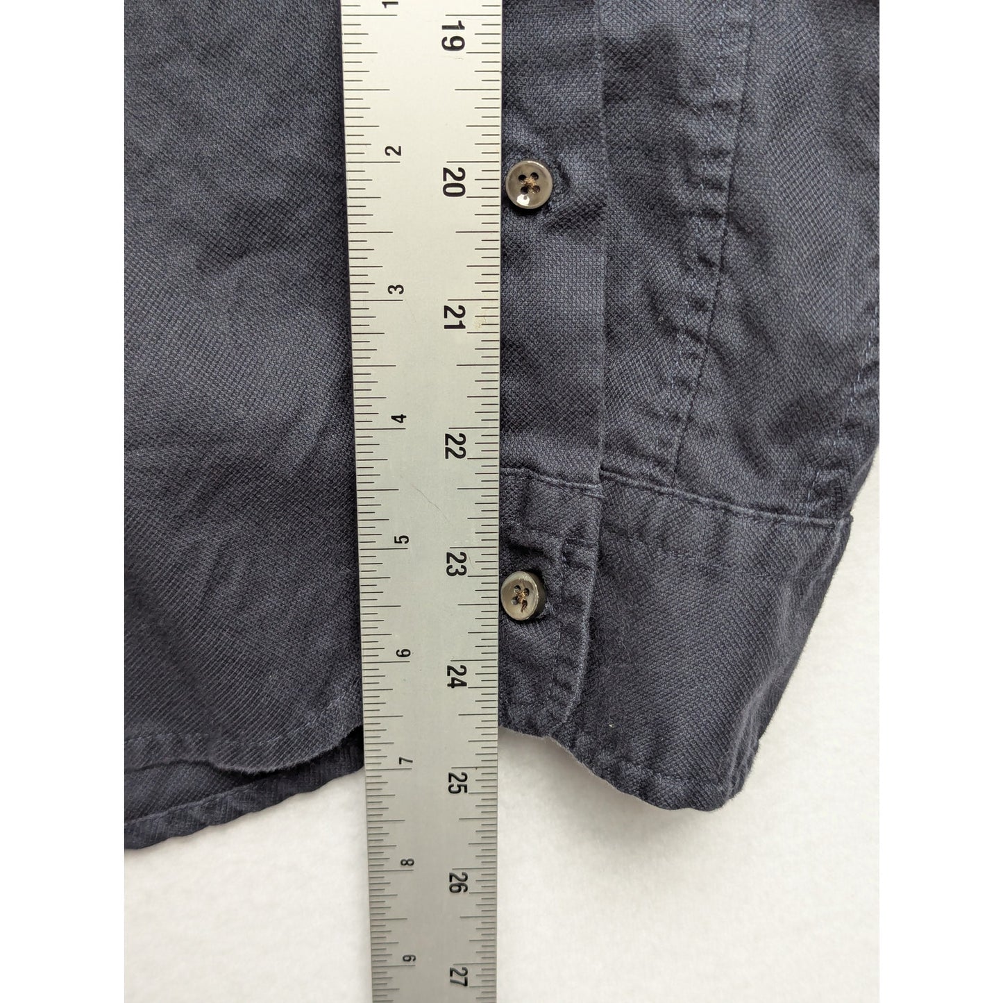 Alex Mill Men's Wash & Go Black Button-up Shirt Size S