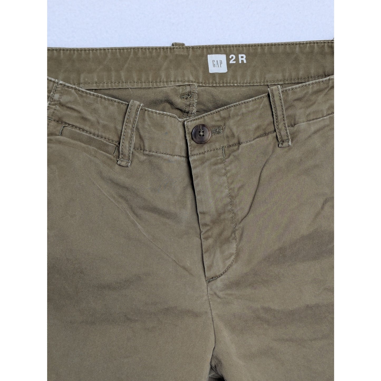 Vintage Gap Green Low Rise Flared Chino Pants Womens 2R