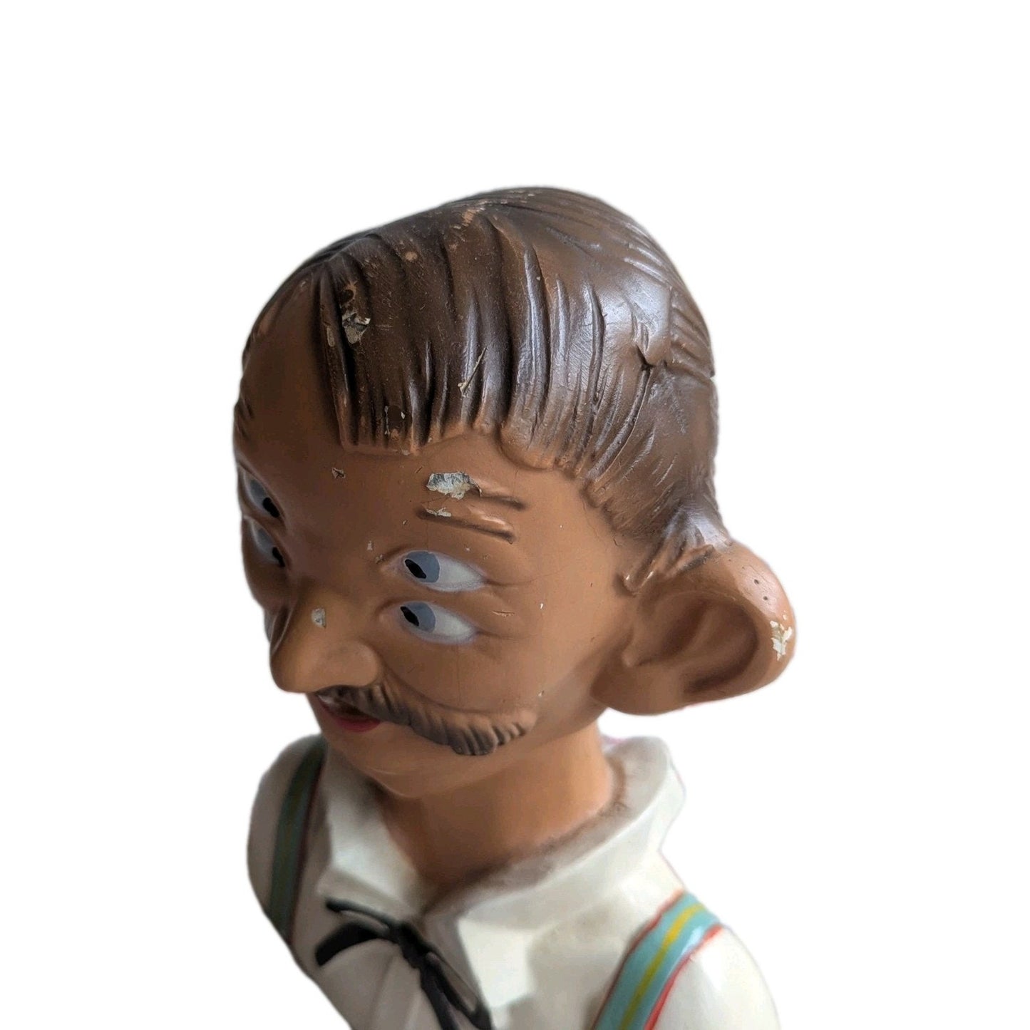 Vintage Alexander Backer ABCO 2 Faced 4 Eyed Drunk Man Chalk Ware Bust Bar