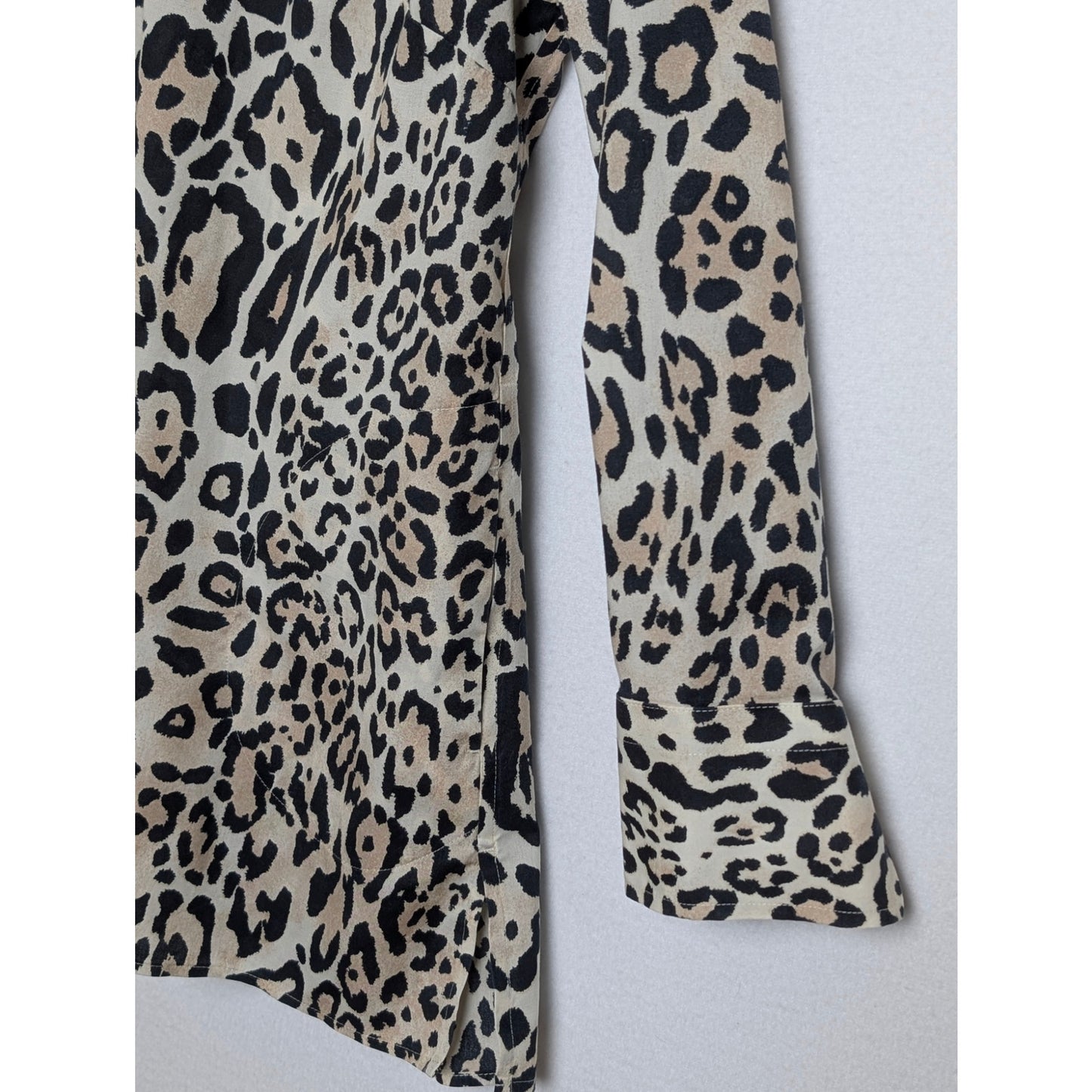 Chico's Leopard Print Button Up 0P (US4/6)