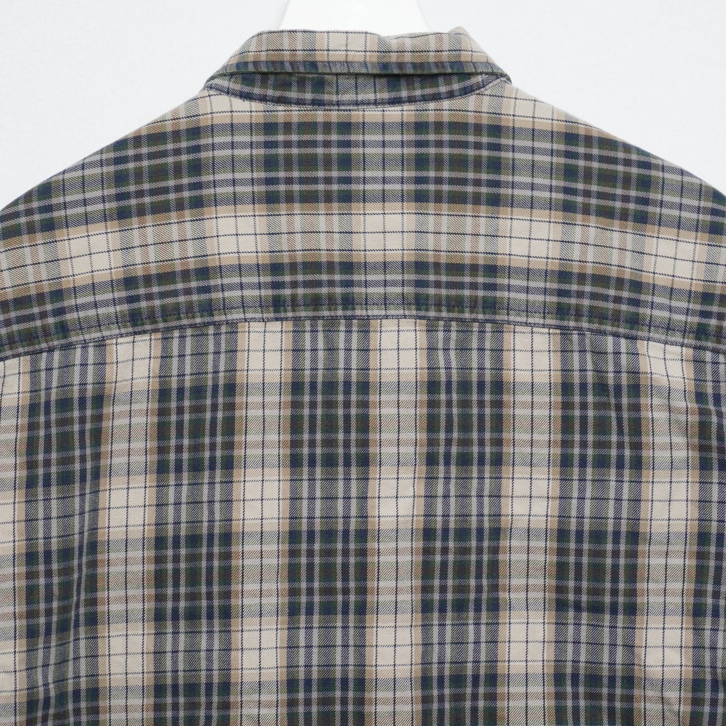 Vintage Dockers Green/Cream Flannel Shirt 100% Cotton Size L