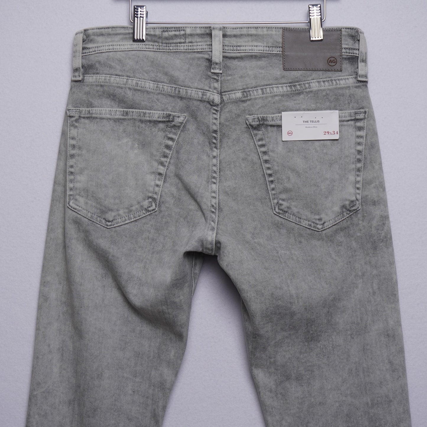 Adriano Goldschmied The Tellis Light Gray Slim Fit Stonewashed Jeans Size 29