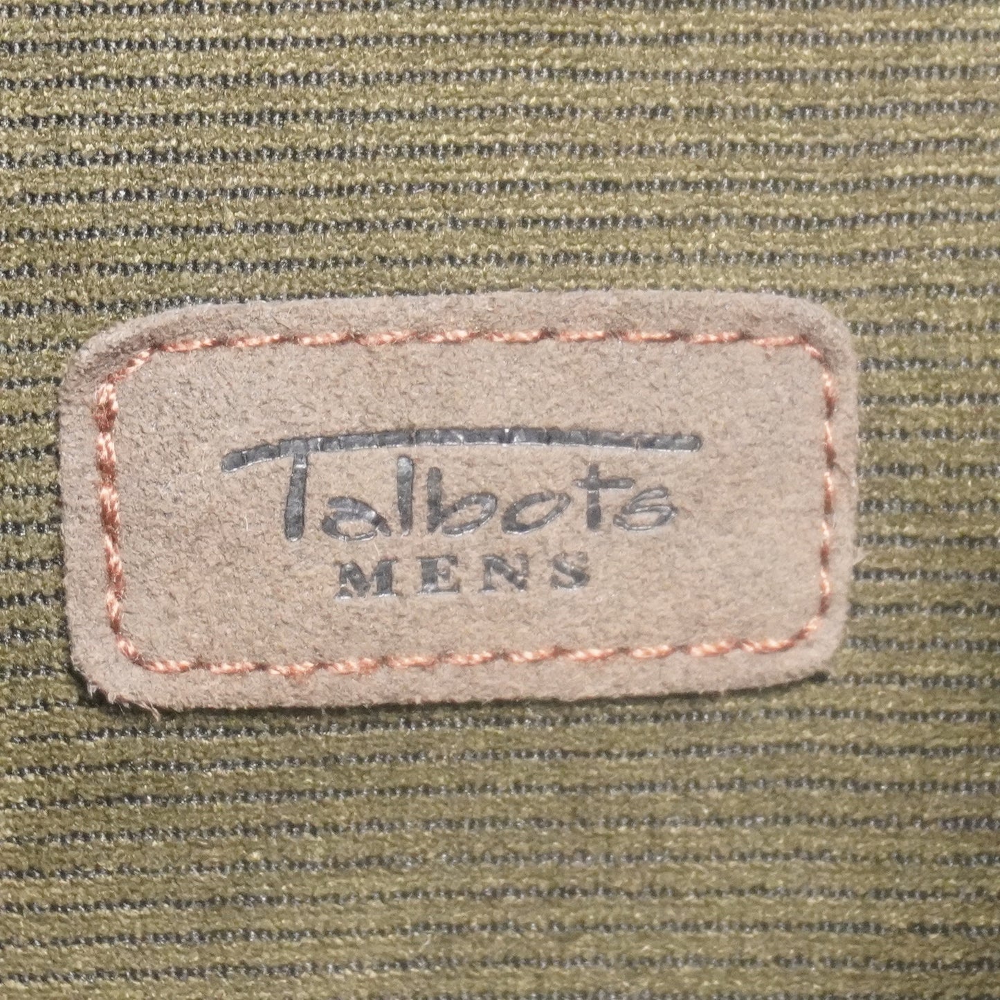 Talbot's Mens Green Corduroy Overshirt Size Medium