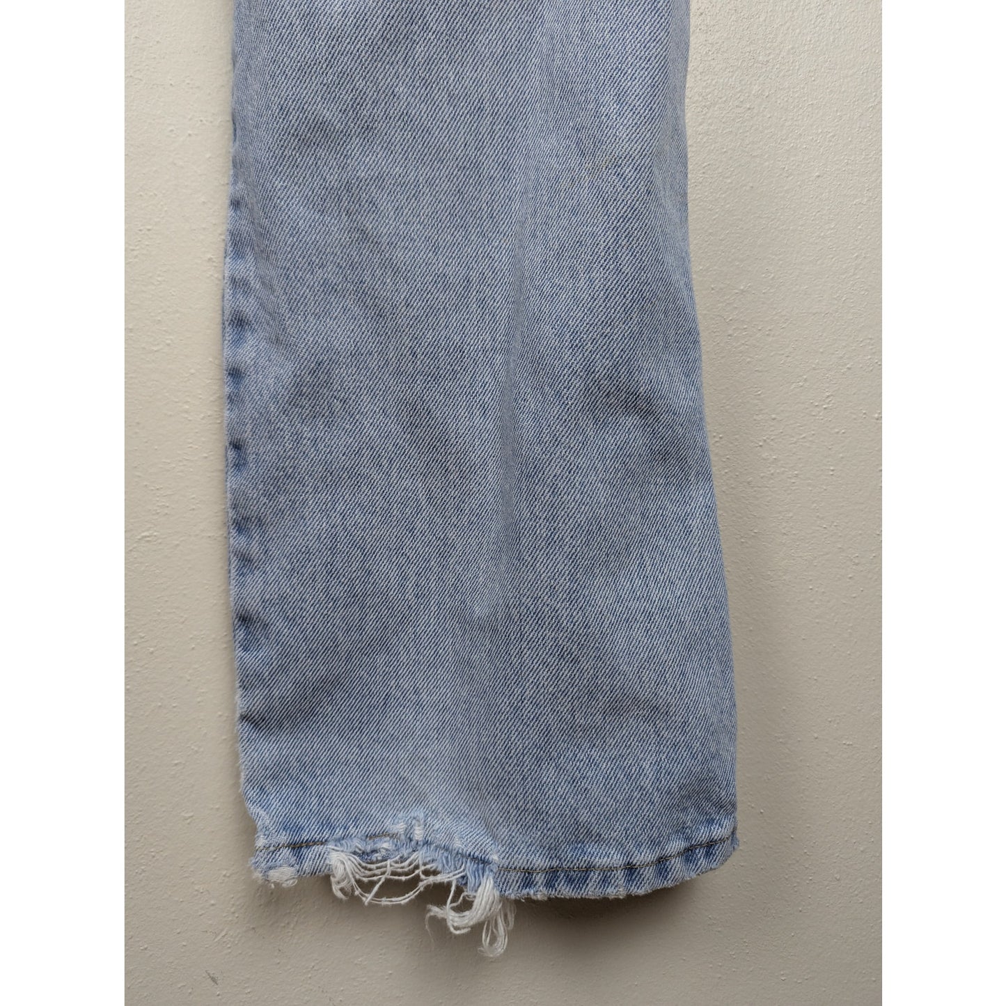 Vintage Wrangler Relaxed Straight Fit Jeans Light Wash Distressed 34x34