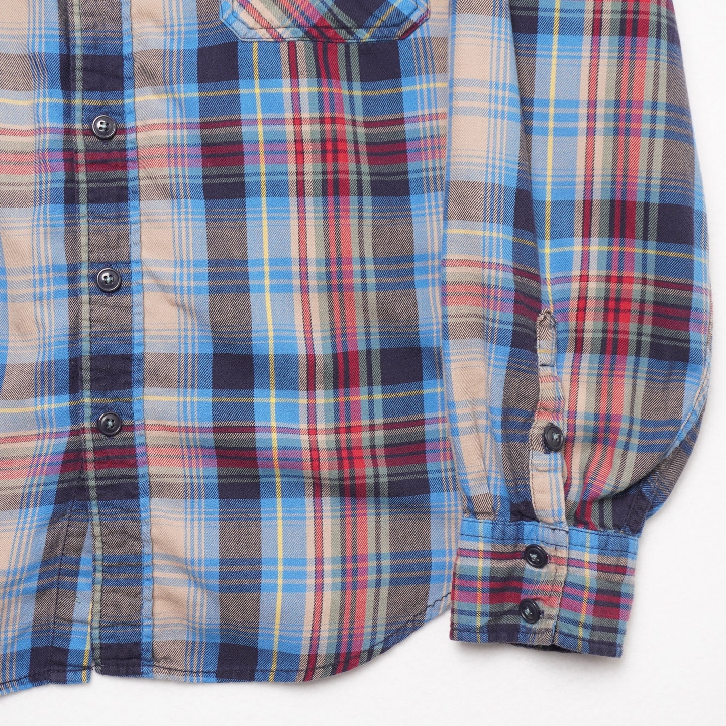 Arizona Jean Co. Men’s Plaid Flannel Button Up Shirt Vintage Grunge