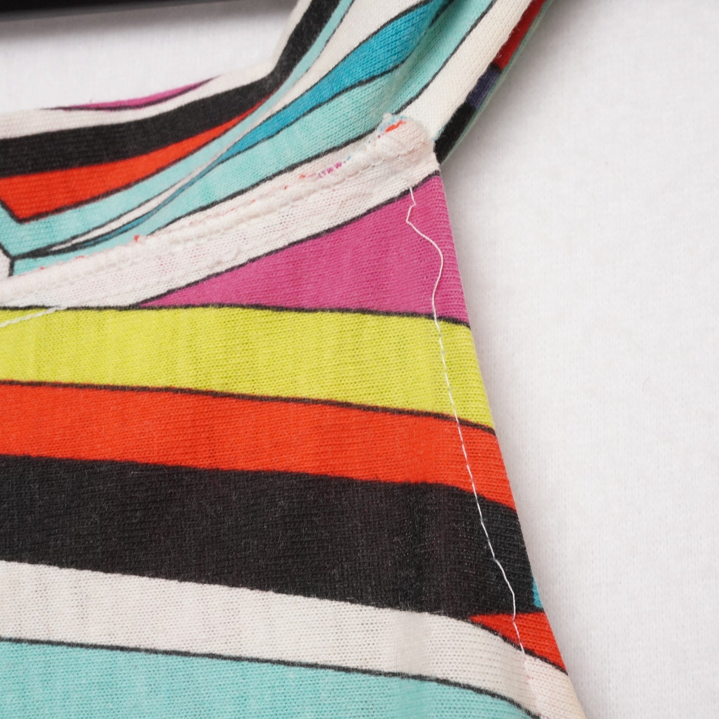 Vintage 90s Sleeveless Bodycon Dress – Abstract Geometric Print – Size XS/S
