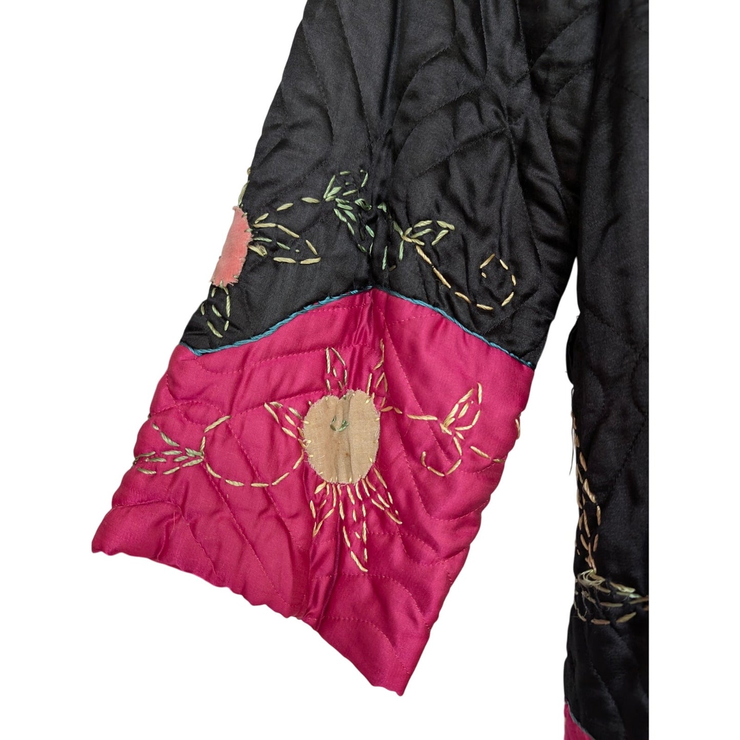 Vintage Kimono Style Quilted Robe As Is